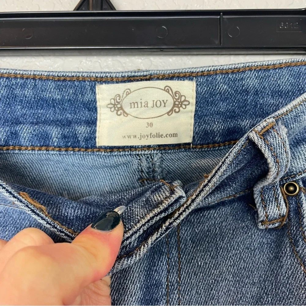 JOYFOLIE Mia Joy Women's Skinny Stretchy High Rise Blue Jeans Size 30 - Picture 5 of 10
